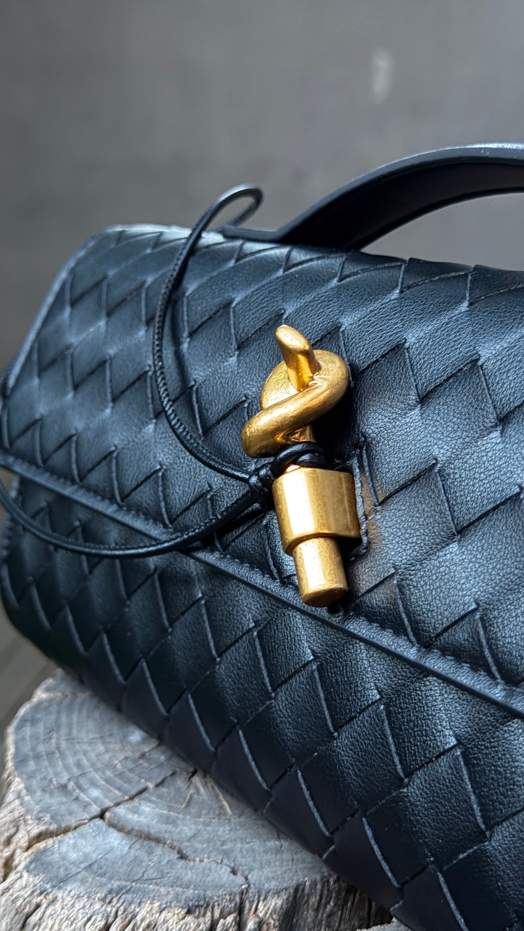 Geanta clutch Miró din piele naturală împletită