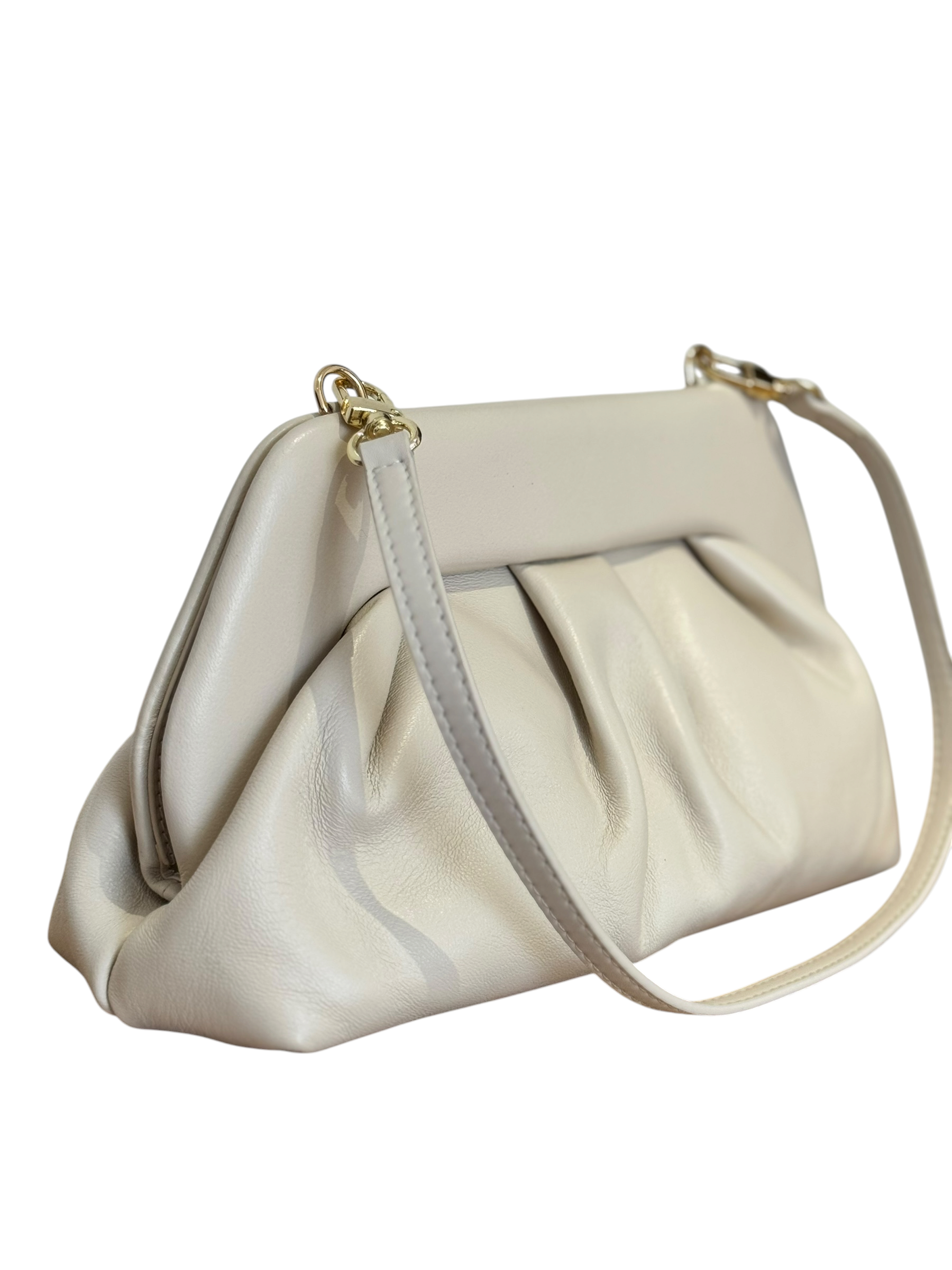 Geanta Romy clutch din piele naturală italiană