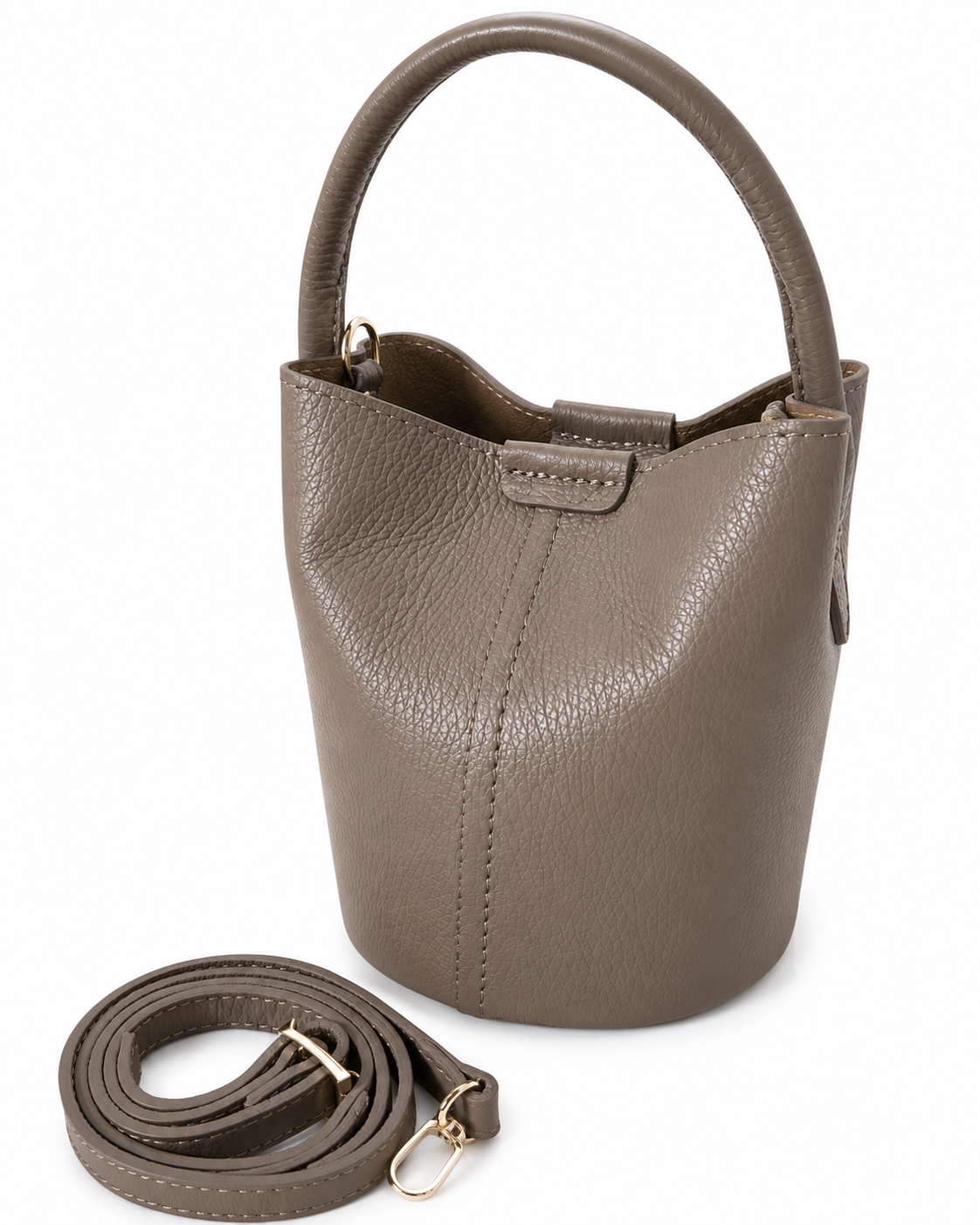 Geanta bucket Joy din piele naturală