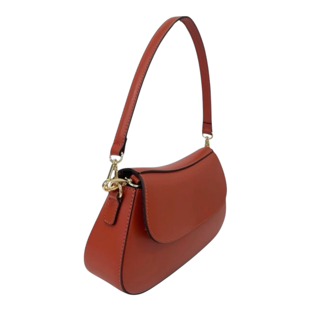 Geanta Dune din piele naturală — saddle compact