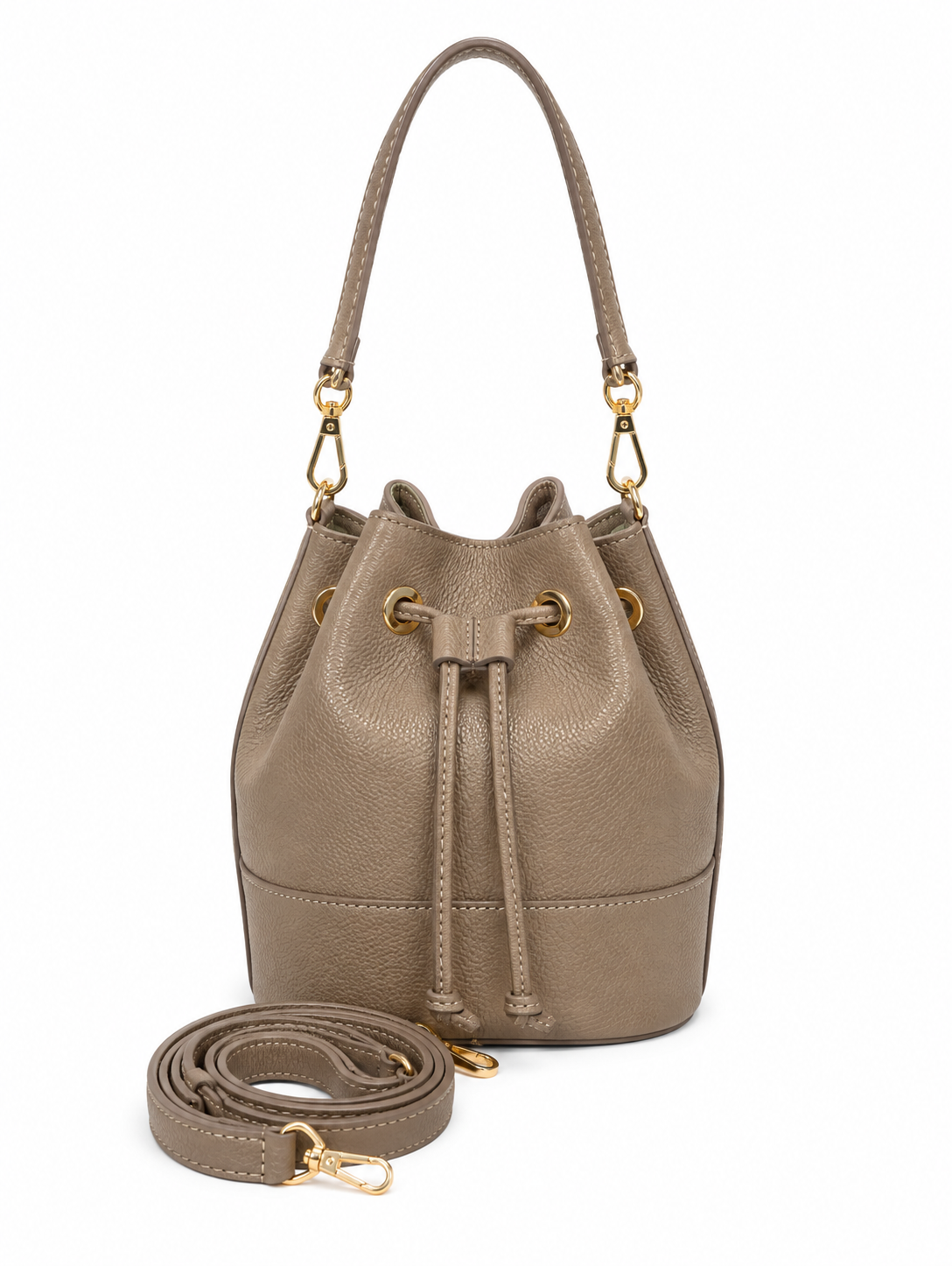 Geanta bucket Ivy din piele naturală