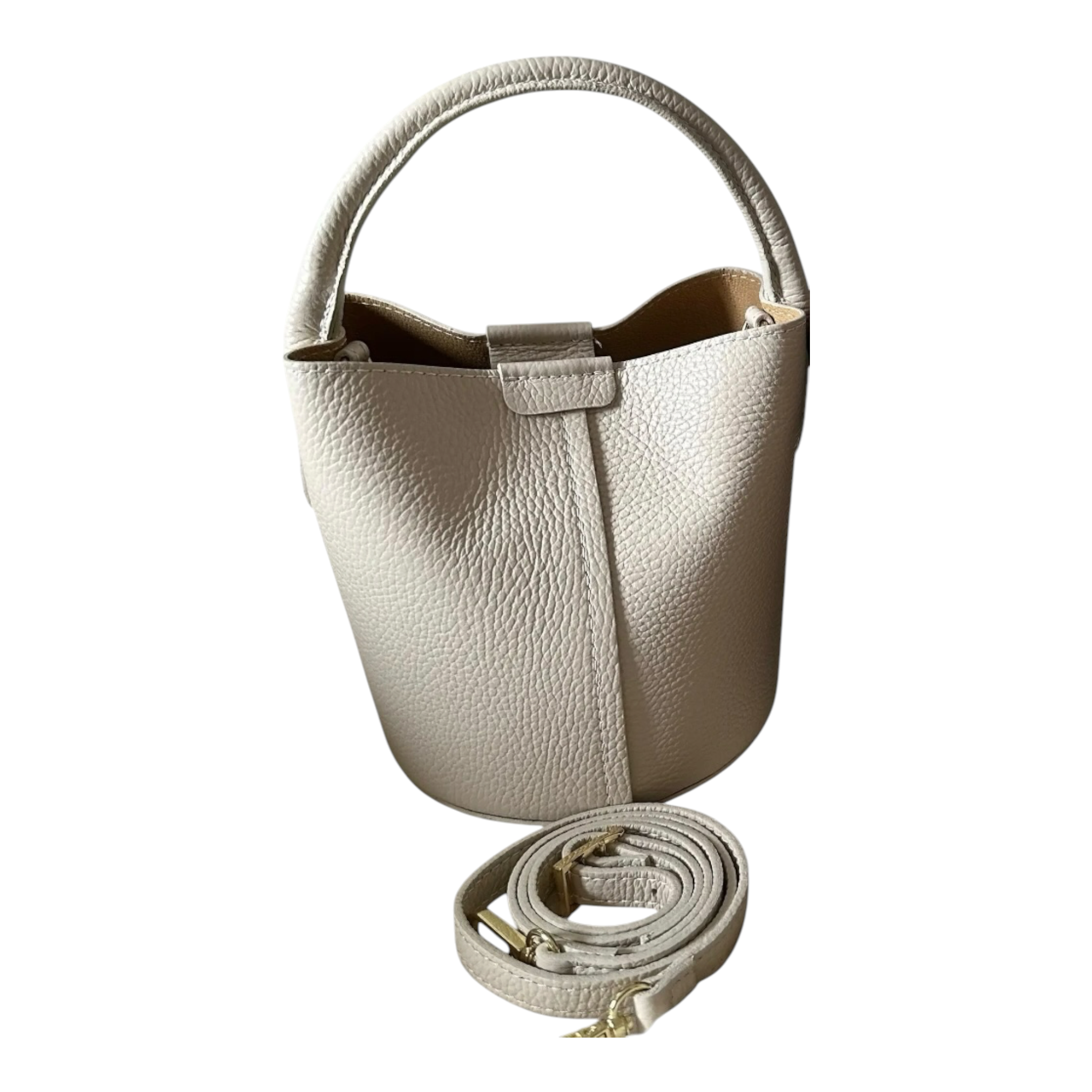 Geanta bucket Joy din piele naturală