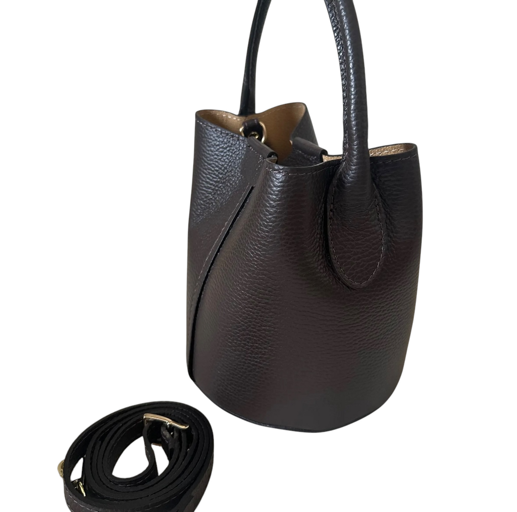 Geanta bucket Joy din piele naturală