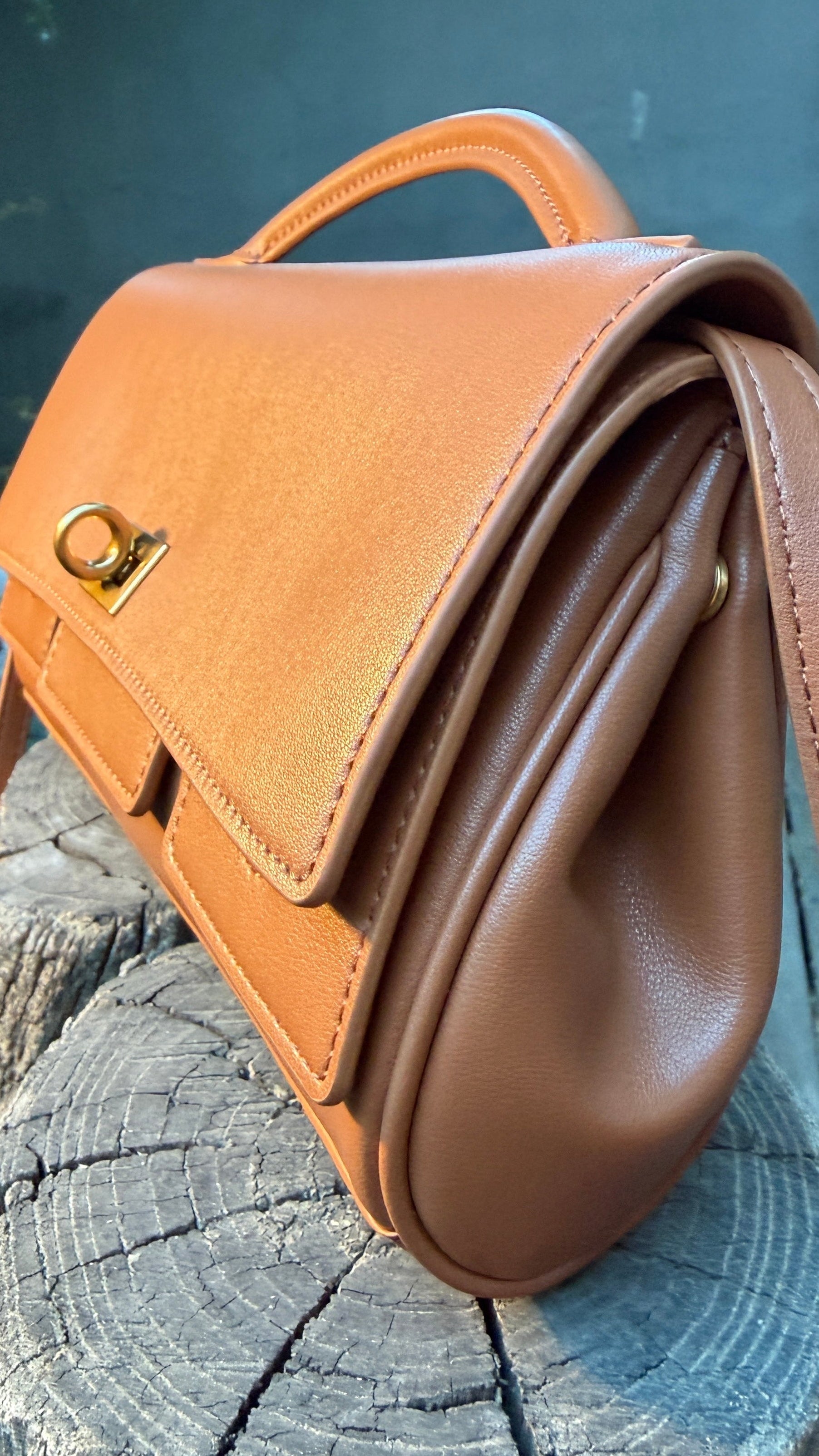 Geanta clutch Eve din piele naturală