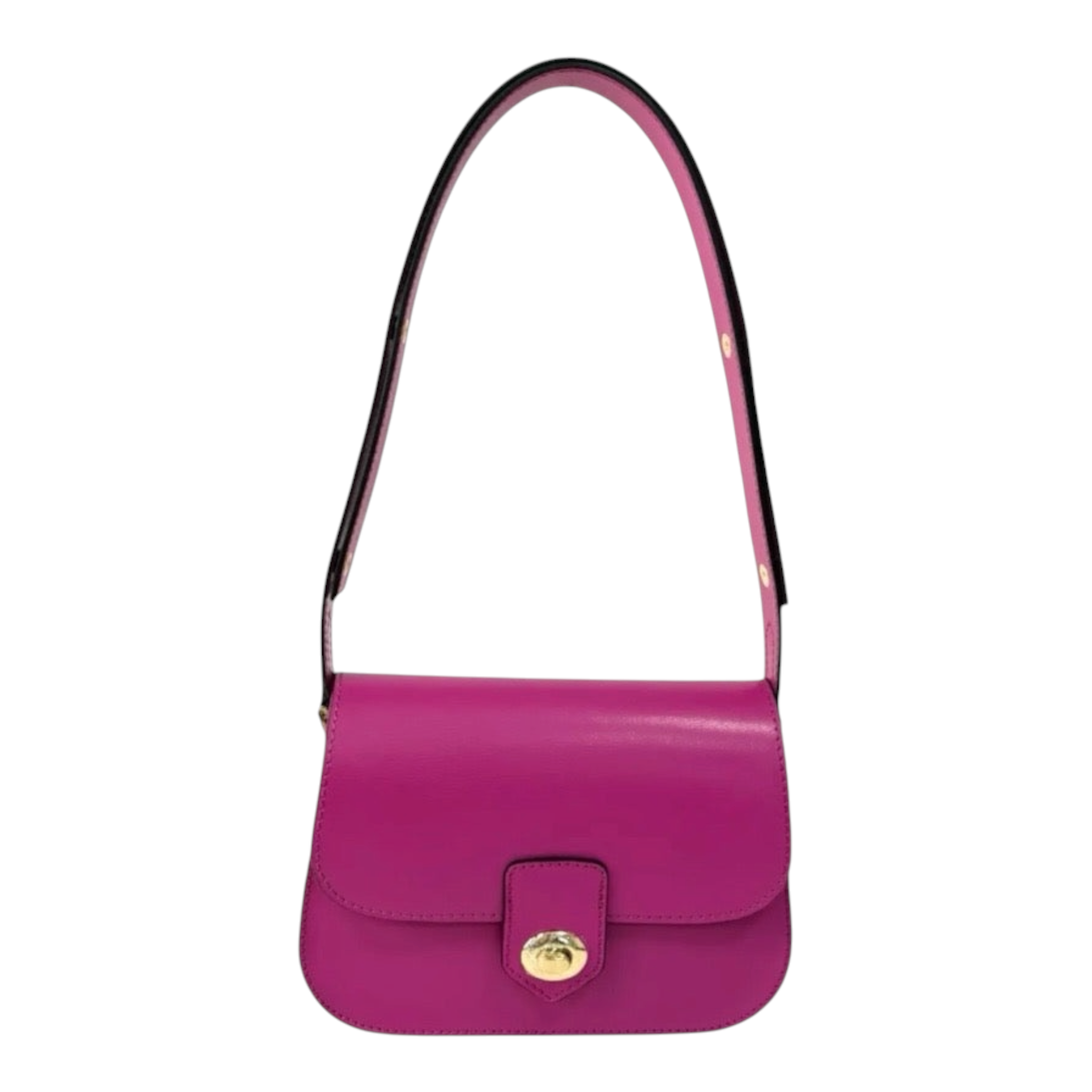 Geanta Flore din piele naturală — structured flap