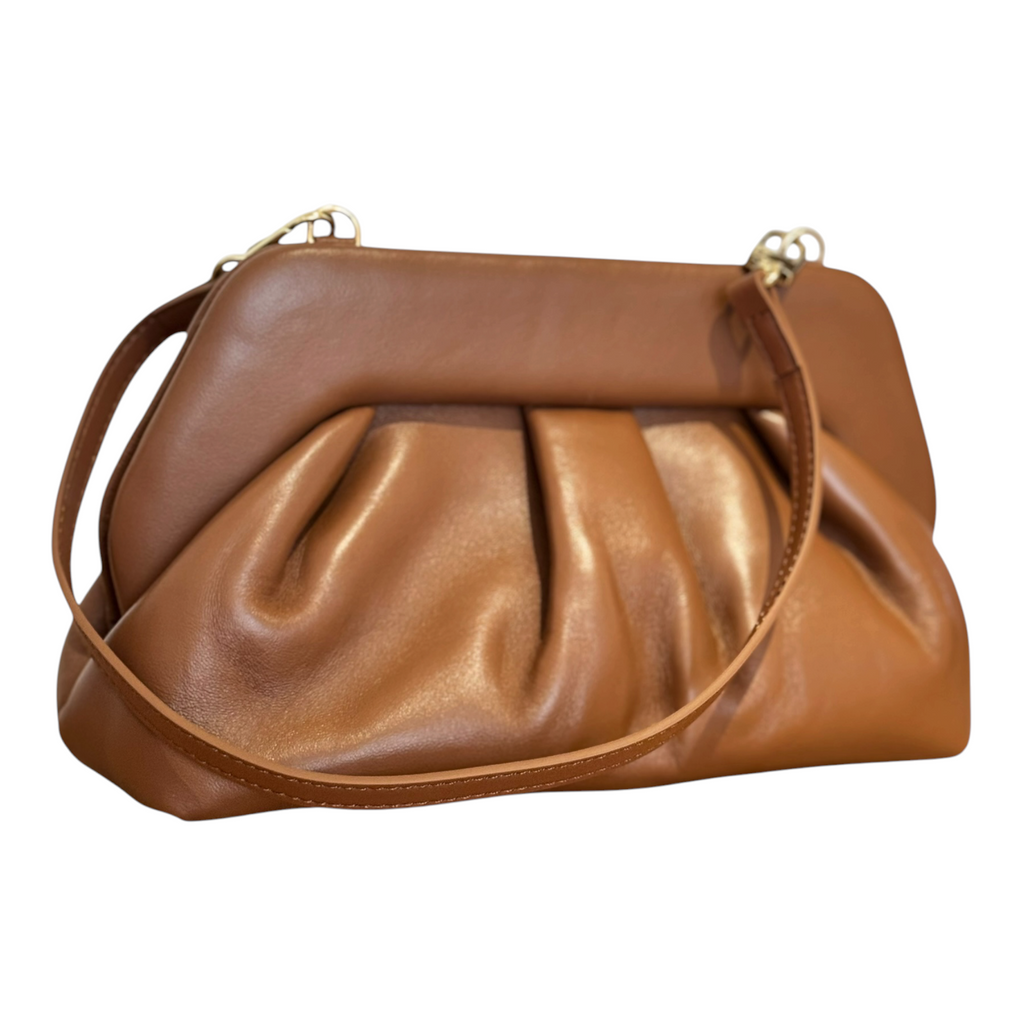 Geanta Romy clutch din piele naturală italiană