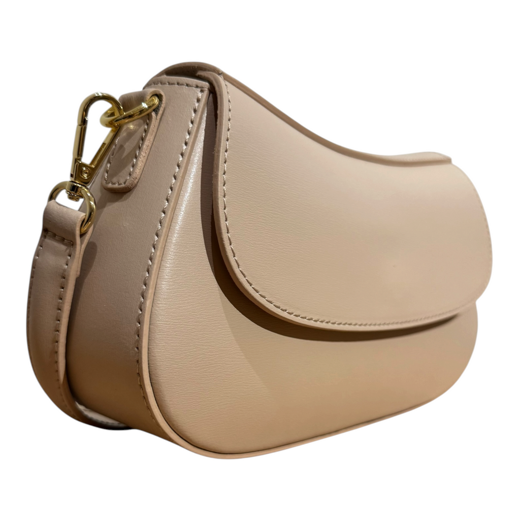 Geanta Dune din piele naturală — saddle compact