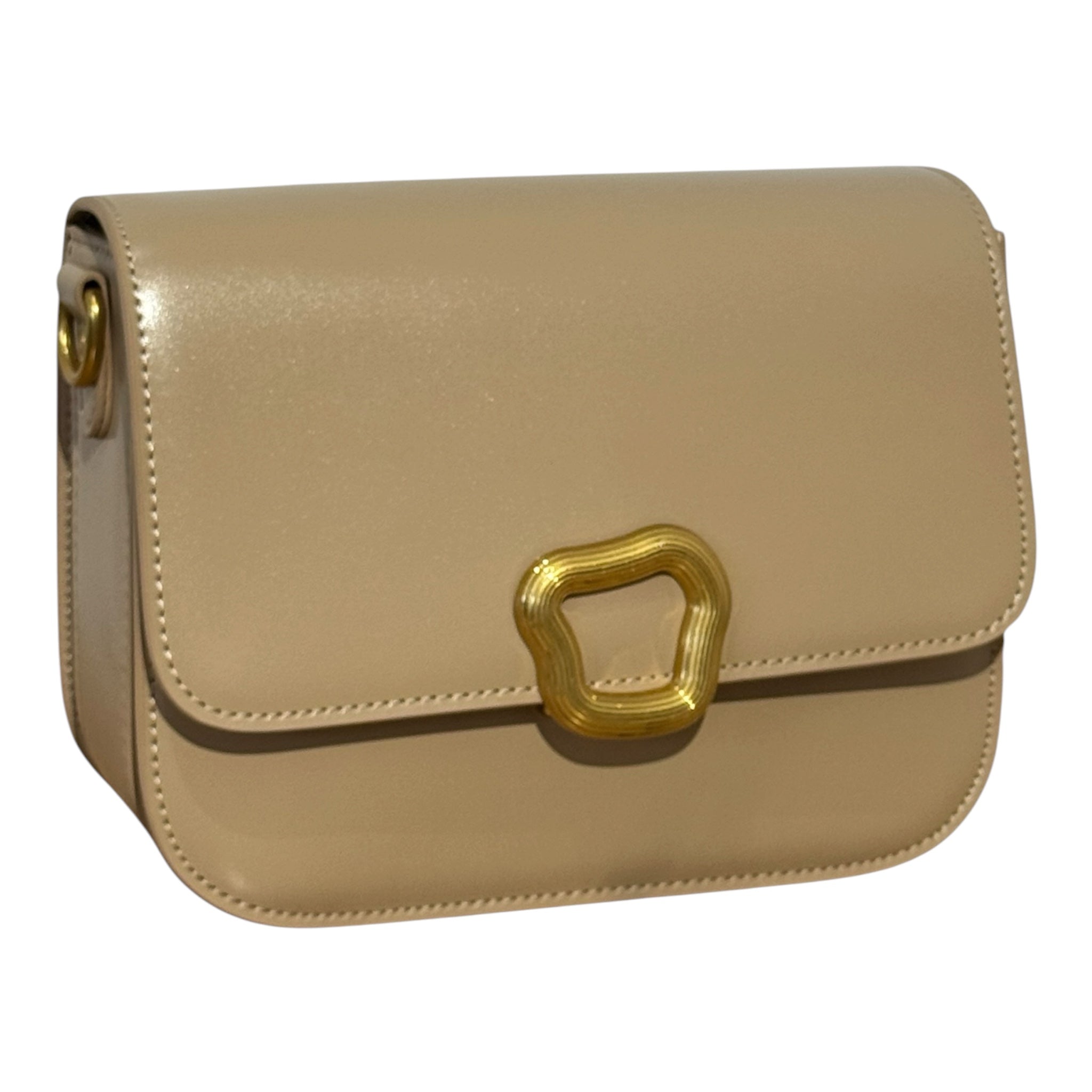 Geanta  Léa din piele naturală- crossbody compact
