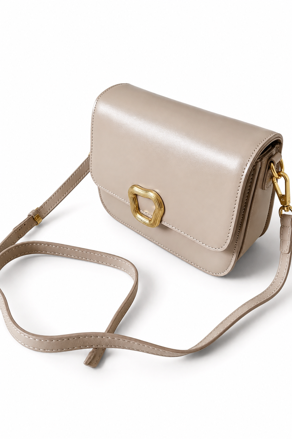 Geanta  Léa din piele naturală- crossbody compact