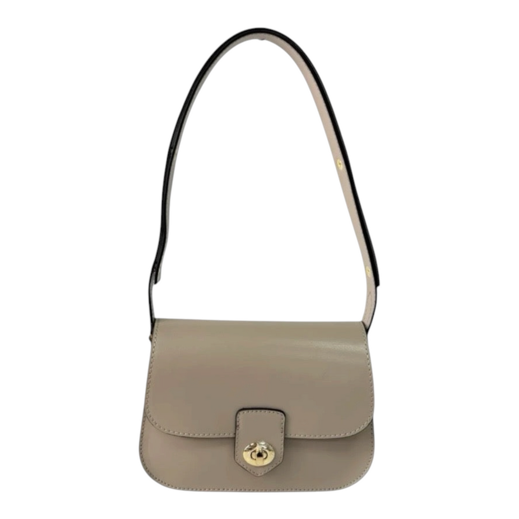 Geanta Flore din piele naturală — structured flap
