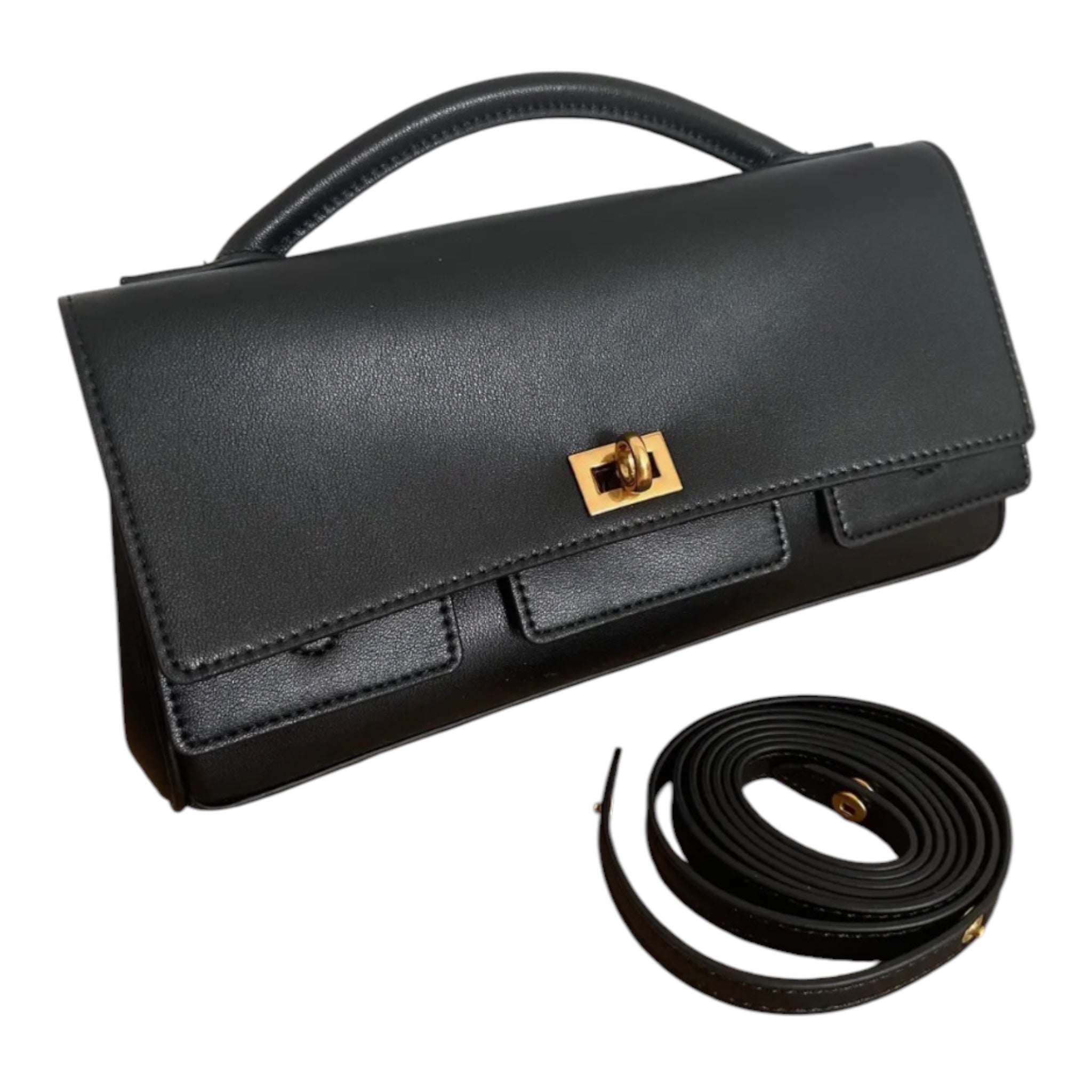 Geanta clutch Eve din piele naturală