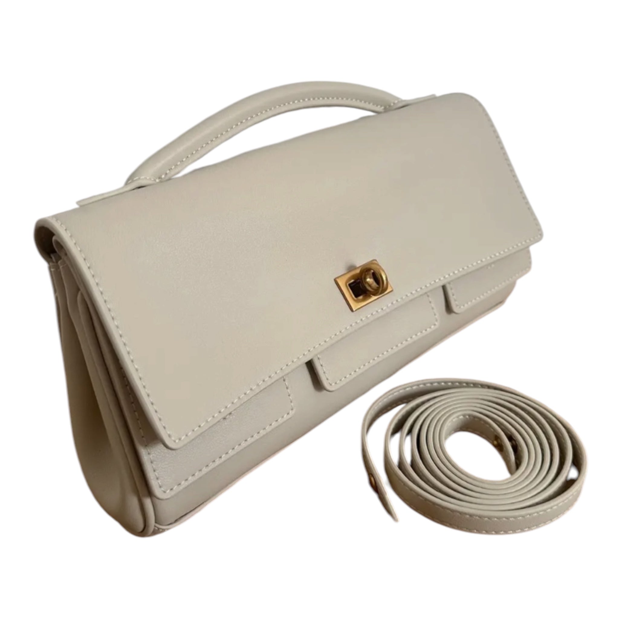Geanta clutch Eve din piele naturală