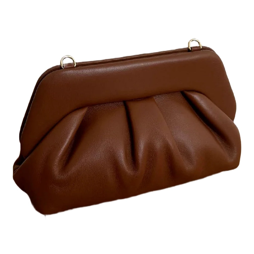 Geanta Romy clutch din piele naturală italiană