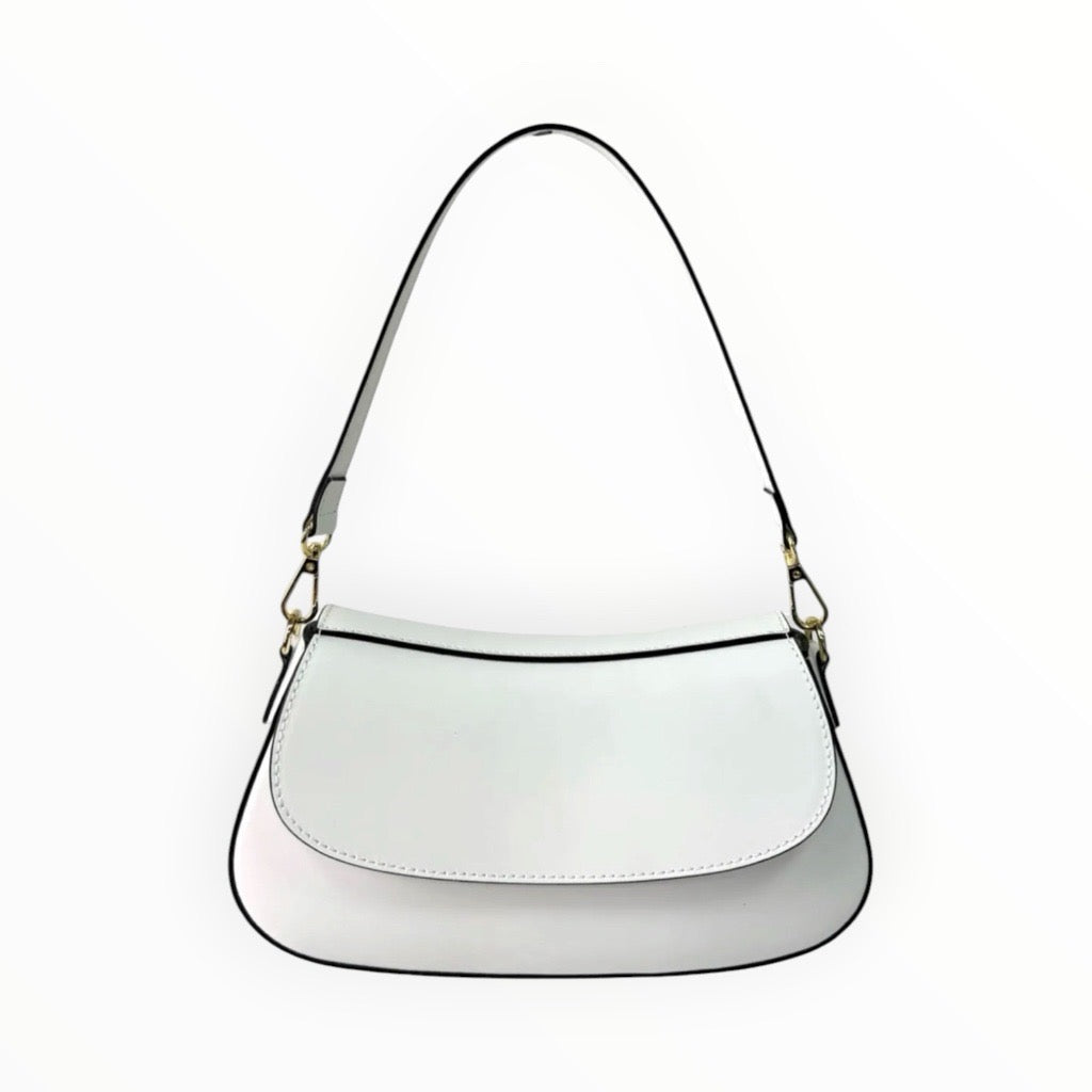 Geanta Dune din piele naturală — saddle compact