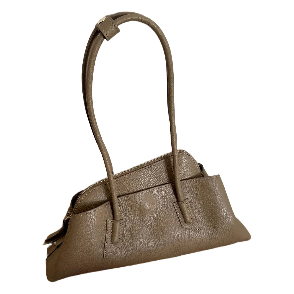 Geanta Vera din piele naturală hammered, Made in Italy