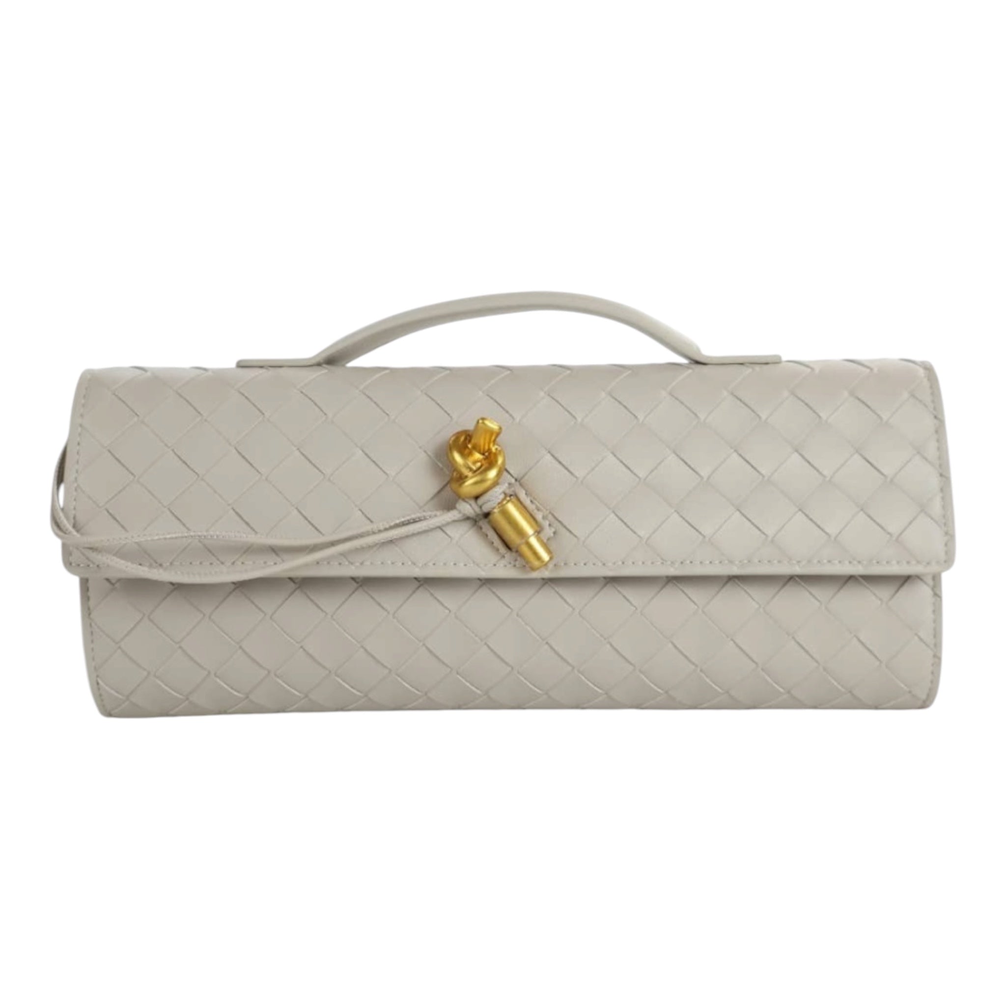 Geanta clutch Miró din piele naturală împletită