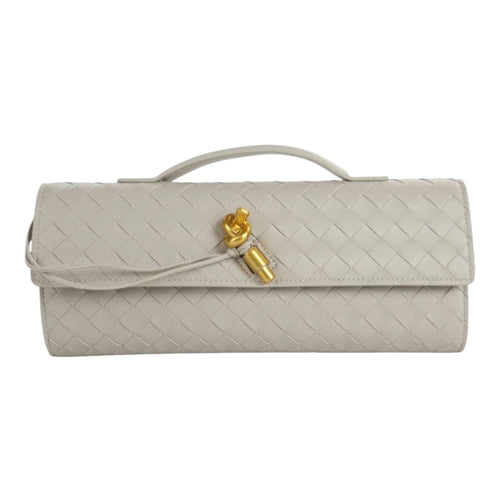 Geanta clutch Miró din piele naturală împletită