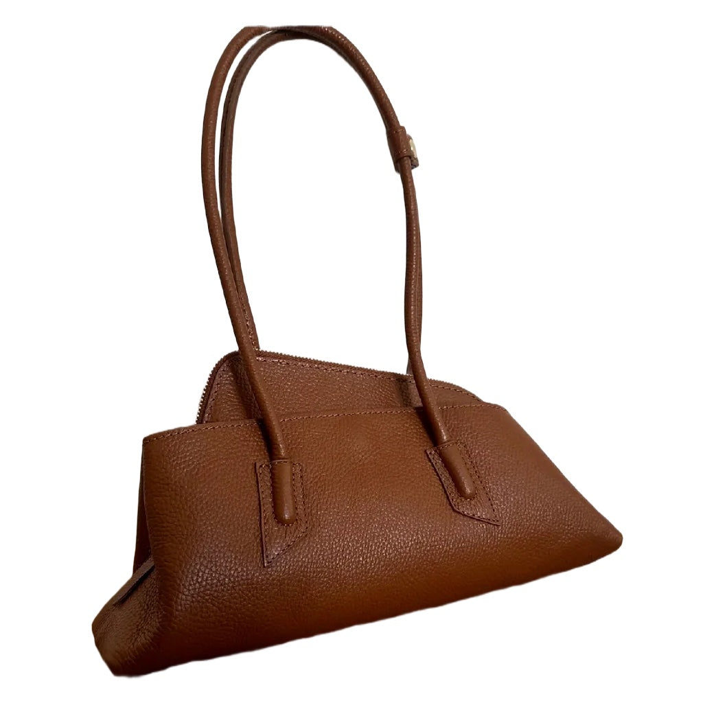 Geanta Vera din piele naturală hammered, Made in Italy