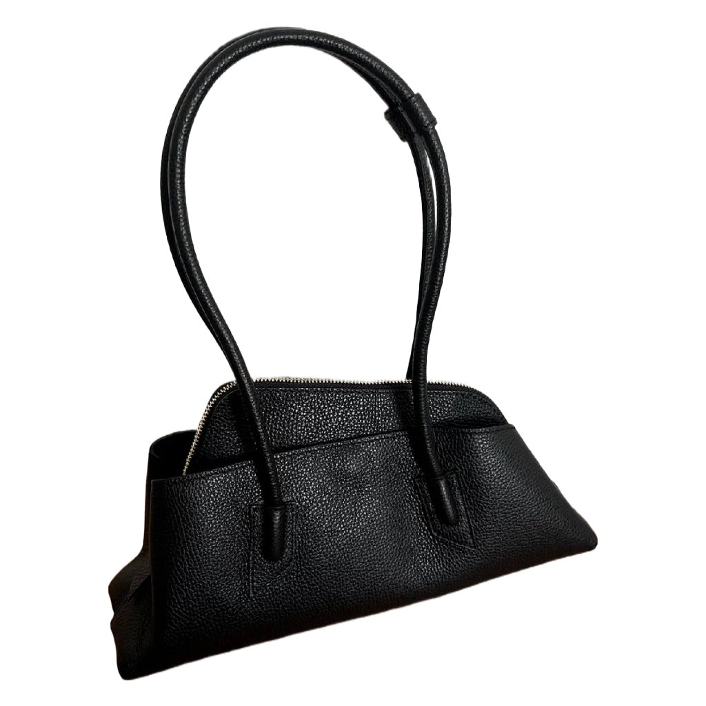 Geanta Vera din piele naturală hammered, Made in Italy