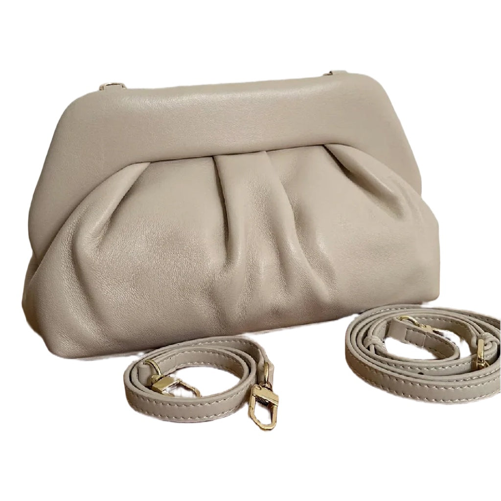 Geanta Romy clutch din piele naturală italiană